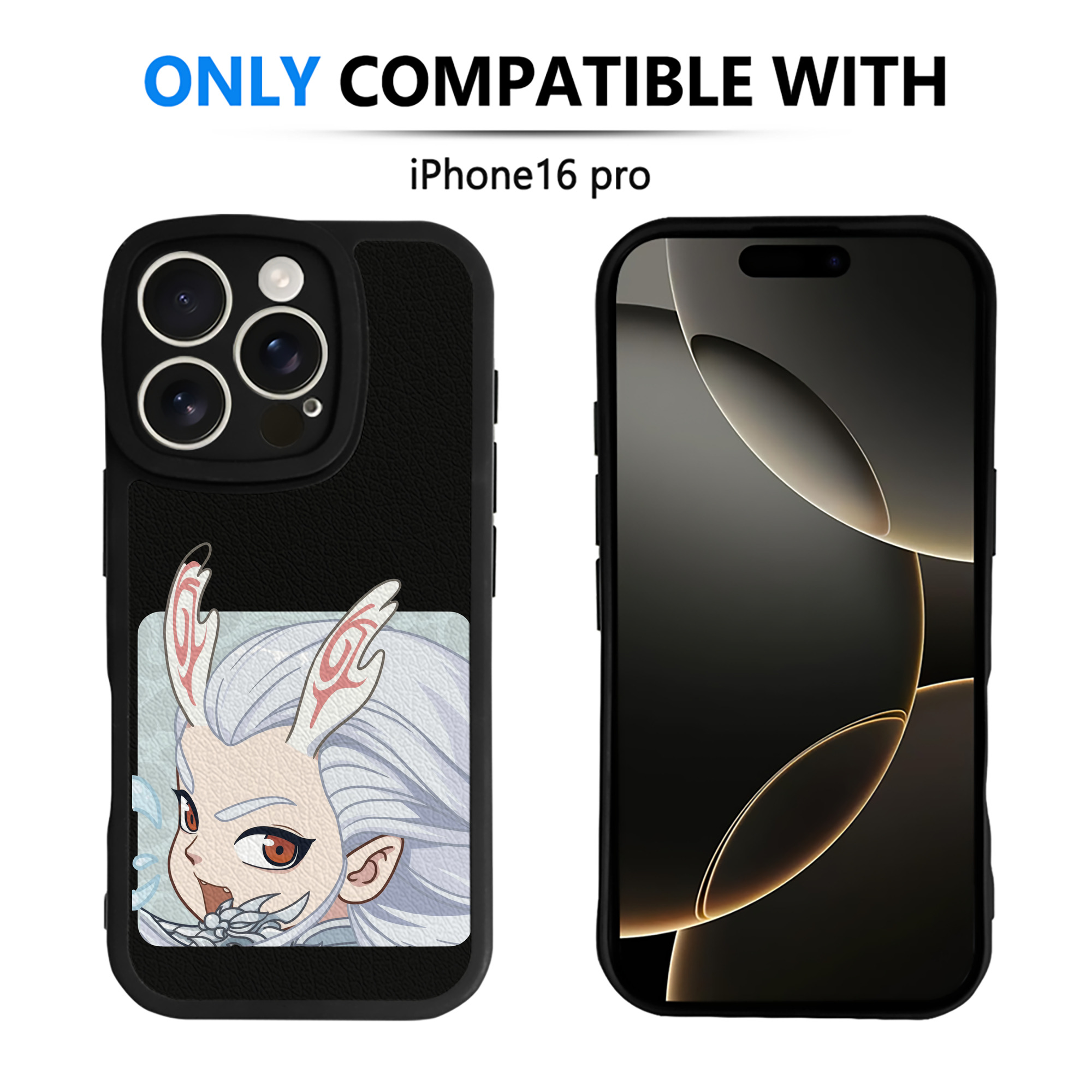（画像用） Ne Zha 2 ナタ 魔童の大暴れ 【iPhone 16シリーズ対応】シリコンスマホケース（レザー調） 材質：シリコン